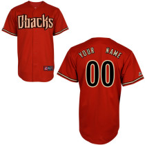 Diamondbacks Red Alternate Personalized MLB Jersey