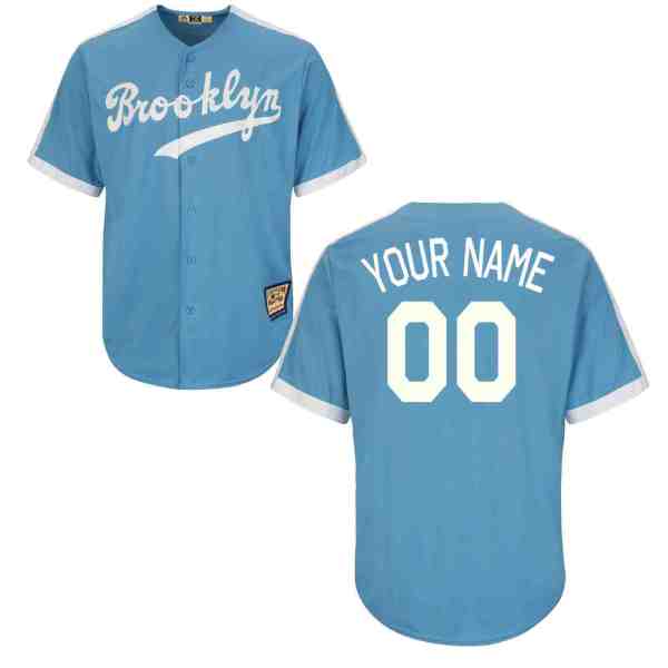 MLB Los Angeles Dodgers L.Blue Custom Jersey