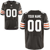 Browns Nike Men Customized Elite Team Color Jersey