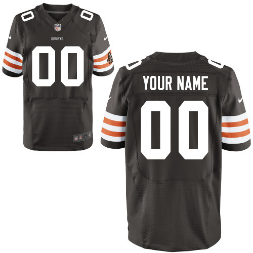 Browns Nike Men Customized Elite Team Color Jersey