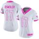 Women NFL Houston Texans #17 Osweiler White Pink Color Rush Jersey
