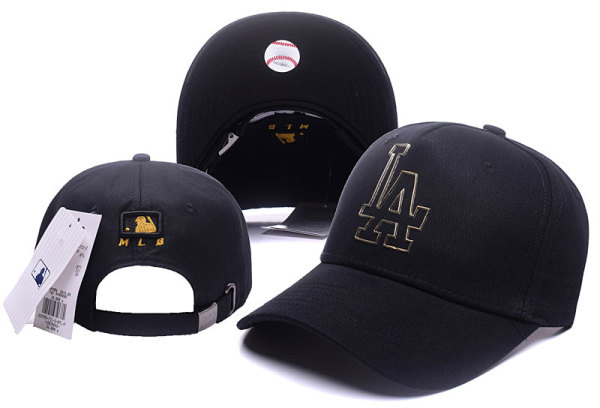 MLB Los Angeles Dodgers Black Color Snapback Hats--TY