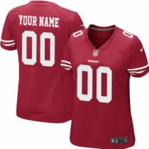 Nike San Francisco 49ers Women Customized Game Team Color Jersey