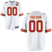 Customized Mens Elite Nike Kansas City Chiefs White Jersey