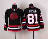 Youth NHL Chicago Blackhawks #81 Hossa Black Jersey