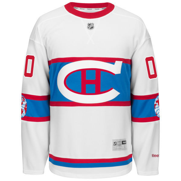 NHL Montreal Canadiens #00 Your Name White Custom Jersey