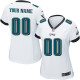 Nike Philadelphia Eagles White Color Customized Women Jersey