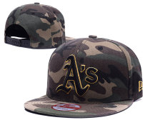 MLB Oakland Athletics Snapback Camo Hats--TX