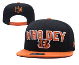 NFL Cincinnati Bengals Black Snapback Hats--YD