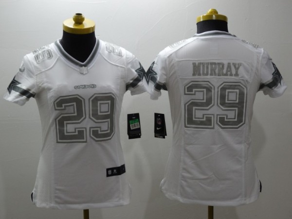 Womens NFL Dallas Cowboys #29 Murray Platinum Jersey