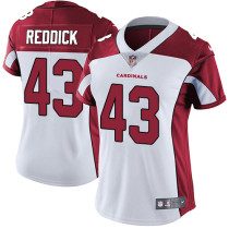 Womens NFL Arizona Cardinals #43 Reddick White Vapor Limited Jersey