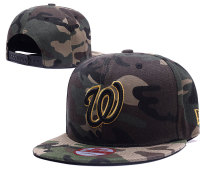MLB Washington Nationals Snapback Camo Hats--TX
