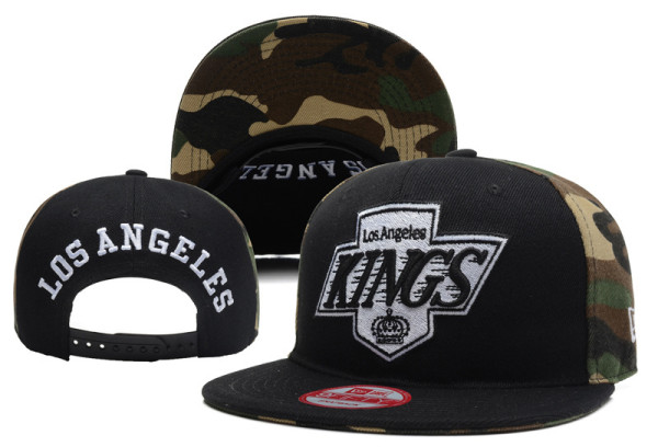 NHL Los Angeles Kings Black Snapback Hats--YD
