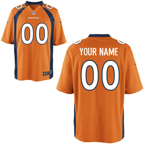 Game Team Color Denver Broncos Nike Men Custom Jersey