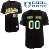 Youth Oakland Athletics Black Personalized Cool Base MLB Jersey