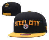 2018 Pittsburgh Steelers Draft Black Snapbacks