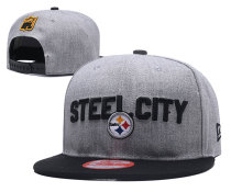 2018 Pittsburgh Steelers Draft Grey Snapbacks