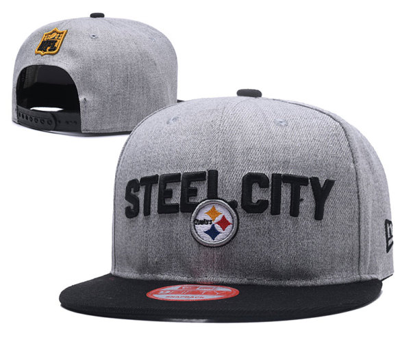 2018 Pittsburgh Steelers Draft Grey Snapbacks
