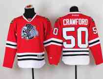 Youth NHL Chicago Blackhawks #50 Crawford Red Jersey