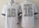 NCAA Ohio State Buckeyes #16 Barrett White Youth Jersey Silver Number