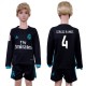 2017 Soccer Real Madrid #4 Sergio Ramos Away Kids Jersey
