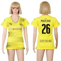2017 Soccer Dortmund #26 Piszczek Home Women Jersey