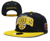 NHL Boston Bruins Snapback Black Hats --YD