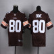 Nike Cleveland Browns #80 Bowe Brown Elite Jersey