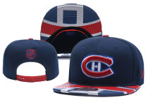 NHL Montreal Canadiens Blue Snapback Hats--YD