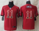 Youth 2014 New Nike Kansas City Chiefs 11 Smith Drift Fashion Red Elite Jerseys
