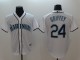 Men's MLB Seattle Mariners #24 Ken Griffey White l Game Jersey