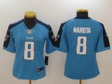 Womens Tennessee Titans #8 Mariota L.Blue Vapor Limited Jersey