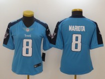 Womens Tennessee Titans #8 Mariota L.Blue Vapor Limited Jersey