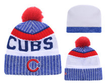 MLB Chicago Cubs White Blue Beanie--YD