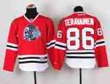 NHL Chicago Blackhawks #86 Teravainen Red Youth Jersey