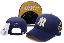 MLB New York Yankees Snapback Blue Color Hats--TY