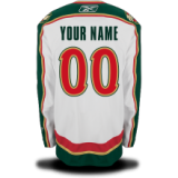 #00 Your Name Road Premier Custom Minnesota Wild Jersey in White
