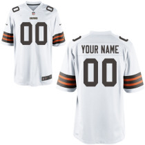 Cleveland Browns Nike Men Custom Elite White Jersey