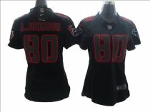 A.johnson Black Texans Women Nike Ice Jersey