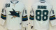 NHL San Jose Sharks #88 Burns White Youth Jersey