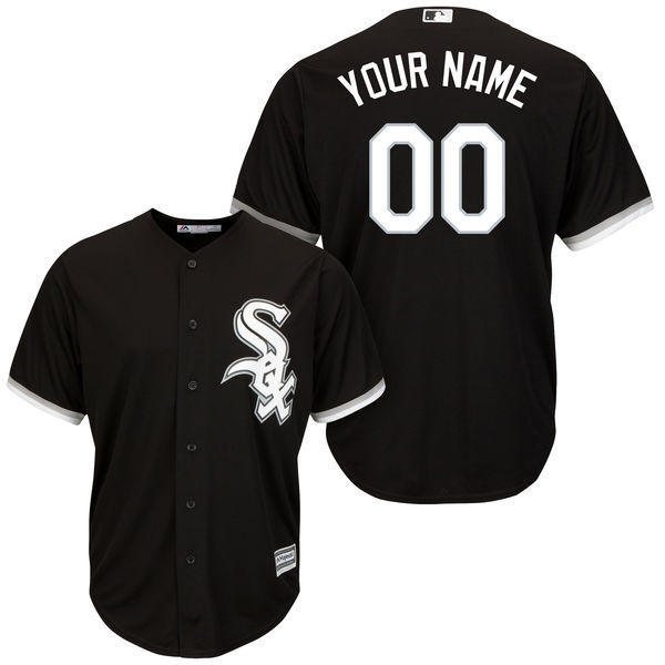 MLB Chicago Whtie Sox Custom Black Majestics New Jersey