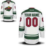 NHL Minnesota Wild Custom Jersey in White