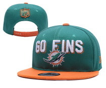 NFL Miami Dolphins Green Snapback Hats--YD