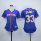Women MLB New York Mets #33 Harvey Blue Jersey