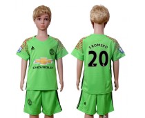 2016 Soocer Club Man Utd. #20 Sromero Goalkeeper Kids Jersey