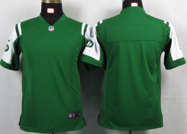 green Jets blank Game Youth Nike Jersey