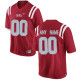 Mens Ole Miss Rebels Customized College Alumni Football Limited Jersey - Red