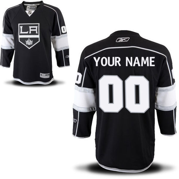 Black Jersey, Los Angeles Kings #00 Your Name Third Premier Custom NHL Jersey