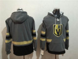 Vegas Golden Knights blank grey Pocket NHL Old Time Hockey Pullover