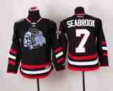 NHL Chicago Blackhawks #7 Seabrook Black Color Youth Jersey